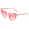 Nuevos lentes de sol en forma de corazón modernos lentes de corazón lentes de sol personalidad divertidos moda fiesta de cumpleaños