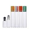 Frasco roll-on con bolita, vidrio transparente, frasco para empaque cosmético, práctico frasco con bolita para caminar, cuidado de la piel, frasco para perfume, sub-empaque para aceite esencial
