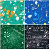 12 Peças de Material Transfronteiriço para Experimento Científico Caderno de Mão Adesivos Decorativos Papel de Fundo DIY Padrão Papel de Caderno em Estoque