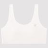 Sutiã Feminino Sem Costura com Bojo Fixo para Período de Desenvolvimento, Anti-Impacto, Costas Bonitas, Modelo Regata com Alças Largas, Roupa Íntima Base Esportiva para Aluna do Ensino Fundamental