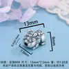 Pulsera Despertar del León Pixiu de Plata Pura 999 Hecha a Mano DIY Colgante Duro de Plata 3D Accesorios de Tejido
