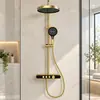 Juego de Cabezal de Ducha de Cobre Puro Aspersor Superior de Mano Doble Uso Agua Fría y Caliente Montaje Exterior Cabezal de Ducha para Baño Venta al por Mayor