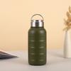 Taza de vacío de acero inoxidable Caterpillar 304 de gran capacidad transfronteriza, asa portátil para exteriores, tetera deportiva aislante, personalización
