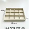 Bandeja de Almacenamiento para Joyería de Terciopelo en Stock, Joyero, Bandeja de Exhibición para Joyería, Caja de Almacenamiento de Escritorio Tipo Cajón, Estilo Minimalista Ins