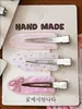 Pinza para el pelo de estilo coreano, a cuadros dulces y lunares, sin costuras, para mujer, pinza de verano con flecos, pinza de pico de pato para lavar la cara y maquillaje