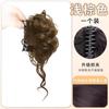 Postiço de Cabelo Coque Alto para Mulheres, Presilha de Cabelo Moderna Estilo Chinês com Design de Flor