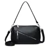 Bolsa Transversal Pequena Quadrada de Couro Macio com Padrão de Lichia para Mulheres, Nova Bolsa Transversal Simples, Bolsa de Ombro Versátil, Bolsa Quadrada Pequena Portátil da Moda para o Dia a Dia