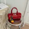 Bolso de Mano Pequeño de Alta Gama Transfronterizo para Mujer Nuevo Estilo Retro Boston Bag Estilo Coreano para Viajar Bolso de Hombro Único Cruzado