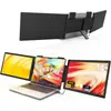Nuevo Monitor Portátil de Doble Pantalla de 14 pulgadas y 15.6 pulgadas Pantalla de Expansión para Portátil Pantalla Periférica Plegable Multipanalla para Trading