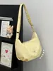 Bolso de Mano Plisado con Lunares de Estrella Estilo Coreano 2026 Verano Nuevo Bolso de Hombro Gran Capacidad Bolso Tote para Viajar