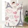Manta de Franela Rosa de Moda Romántica Venta Caliente Transfronteriza Manta para Sofá Manta para Cama en Casa Manta para Siesta Cubierta Manta