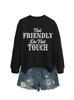No Amigable No Europeo y Americano Cómodo Nuevo para Mujer Deseo Exportación Transfronteriza Sudadera Base Otoño e Invierno