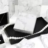 Caja de joyería de mármol caja de joyería al por mayor caja para anillos caja para pendientes caja para collares pulsera pulsera al por mayor se puede añadir logo