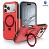 Capa de celular iPhone 18 Pro Max transfronteiriça com suporte magnético giratório, capa protetora universal para Apple 17 Pro Max