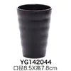 Taza Negra de Melamina, Taza de Té Resistente a Roturas, Copa de Vino A5 Comercial, Taza de Plástico Creativa, Utensilios para Beber Imitación Porcelana para Restaurante