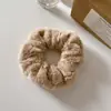 Anillo de pelo de felpa de otoño e invierno con patrón de dibujos animados, lazo para el pelo, cuerda para el pelo, linda banda para el pelo Kuromi, anillo para el pelo de intestino grueso de perro Yugui