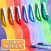 Pastel al Óleo Deli Hm856 Crayón Infantil No Mancha las Manos y se Puede Lavar Varilla Hexagonal de 24 Colores Pincel para Pintura de Principiantes