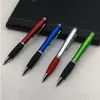 Caneta Cabaça de Plástico Caneta Esferográfica Touch Pen de Óleo Médio Logo Multicolorido Opcional Papelaria Caneta Esferográfica Caneta Publicitária Logo