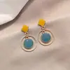 Pendientes de Rebaja [50 centavos el par] Pendientes de Tachuela Incrustados de Diamantes Estilo Coreano Simples Versátiles Pendientes de Corazón Flor