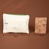 Bolsa de Lápices con Cremallera en Blanco Personalizada Bolsa de Almacenamiento de Lona para Estudiantes Bolsa de Monedas Cosméticos de Mano Patrón Impreso Personalizado Logo
