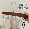 Tienda de ropa para dormitorios estante de secado de madera maciza gancho multifuncional para ropa interior chaleco corbata estante de madera al por mayor