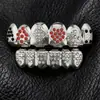 Moda Tendência Europeia e Americana Amazon Dente de Ouro Colorido Diamante Cruz Pedra d'Água Aparelhos para Uso Diário Street Poker Personalidade Aparelhos