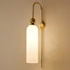 Lámpara de Pared Minimalista Nórdica de Lujo Ligero para Pared de Fondo de Sala de Estar, Lámpara de Mesita de Noche para Dormitorio Principal, Lámpara de Dormitorio, Nuevo Modelo 2026