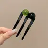 Grampo de Cabelo em Forma de U para Mulheres, Ferramenta para Penteado Preguiçoso, Grampo Elegante para Coque, Pente para a Parte de Trás da Cabeça, Grampo de Cabelo de Alta Qualidade, Acessório de Cabelo