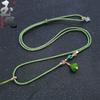 Lotus ajustável pescoço corda das mulheres mão-tecido pingente corda Jade ágata colar corda estilo étnico pingente corda