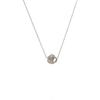 Collar de Estilo Piedra Plateada Rota para Mujer Moda de Alta Gama Colgante Versátil Collar Electrochapado de Protección Ambiental Lujo Ligero Alta Gama