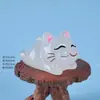 Adorno Luminoso de Gato de la Fortuna de Resina de Moda, Linda Decoración para Escritorio de Oficina, Regalo para Aliviar el Estrés, Figura para el Hogar