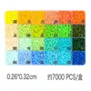 Caja de Set de Cuentas de Fusión de Alta Calidad de 2.6 mm Serie de 24 Colores Caja de Cuentas Mard Mismo Número de Color Juguete Educativo