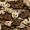 Botones Naturales de Cáscara de Coco Dibujos Animados Lindos Botones de Madera Ropa Infantil Camisa Cárdigan Decoración Accesorios para Suéteres y Chaquetas Retro