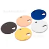 Acero inoxidable redondo hueco amor mascota perro marca collar llavero accesorios letras anti-pérdida