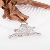 Pinza Metálica Avanzada con Forma de Telaraña Espina de Pescado Calavera Garra Pinza para el Cabello Disco Posterior para el Cabello Pinza de Tiburón Tocado