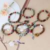 Suministro de fábrica pulsera antigua de cerámica doble pliegue pulsera de uso literario retro nuevo estilo chino viento frío dulce fresco doble uso