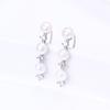Ganchos para oreja de circonita con retención de color chapados en oro de 14K nacional, aretes de perlas, aretes, accesorios DIY