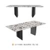 Mesa de Comedor Cuadrada y Redonda de Madera Maciza y Pizarra Estilo Italiano, Moderna y Sencilla, Adecuada para Hogares Pequeños, Juego de Mesa y Sillas de Pizarra, Modelo Nuevo
