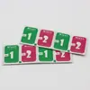 Bolsa de Alcohol Seca y Húmeda Roja y Verde 1+2 Herramienta Auxiliar de Película Templada para Teléfono Móvil Adhesivo para Eliminación de Polvo Kit de Limpieza Bolsa de Alcohol