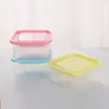 Caja rectangular para alimentos, caja para refrigerador y microondas, caja de almacenamiento para cocina, caja de plástico transparente sellada, caja de almacenamiento de PP