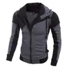 Sudadera ajustada con capucha y cremallera de doble capa, personalizada y a juego para hombre de Amazon