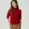 ¡Cálido y acogedor! Nueva colección otoño/invierno: Suéter 100% cachemir para mujer, con cuello semi alto, diseño de punto trenzado y mangas raglán