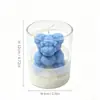Vela en taza con forma de oso, fragancia transfronteriza, regalo de recuerdo de boda, decoración creativa para el Día de San Valentín, vela aromática al por mayor