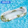 Nuevo Flotador de Agua Transfronterizo para Adultos con Estampado de Hojas, Silla Lounge Flotante para Hoyo de Agua, Cama Flotante, Fiesta en la Piscina, Flotador Inflable
