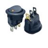 Orificio inferior redondo superior 20 mm ojo de gato amarillo con luz 12v 24V 220V ojo de gato con luz interruptor redondo