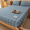 2025 Nuevo Estilo Algodón Puro Cómodo Cepillado Cama Sábanas Otoño e Invierno Pieza Única Algodón Puro Protector de Colchón Sábanas Juego de Cubrecama
