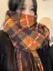Colección de Bufandas de Mohair de Color Sólido de Otoño e Invierno, Bufandas Atmosféricas Estilo Coreano, Bufandas Chal Ampliadas y Engrosadas al por Mayor