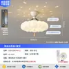 Luz de Techo para Dormitorio Estilo Crema Madera Maciza Veta de Madera Maciza Creativa Con Bola Proyección Cielo Estrellado Protección Ocular Habitación Infantil Hierro