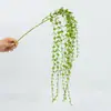 Planta Artificial con Ramas de Frijol Largo, Enredadera de Plástico Verde tipo Eucalipto para Colgar en Pared, Hojas Verdes, Decoración de Cesta Colgante, Arte Floral de Pared