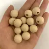 Material de cuentas de madera de color personalizado pulsera de loto diy accesorios de joyería con pintura al agua cuentas redondas perforadas cuentas sueltas venta al por mayor